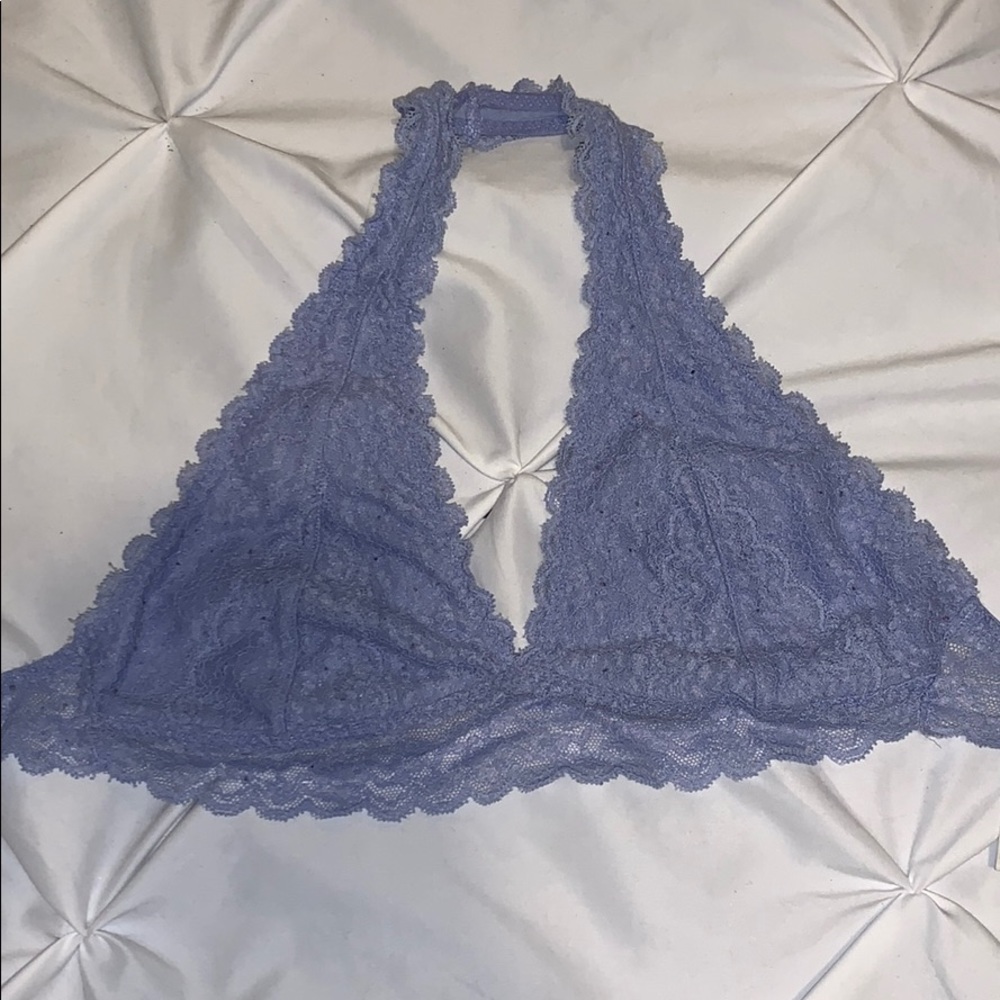 Baby blue halter bralette